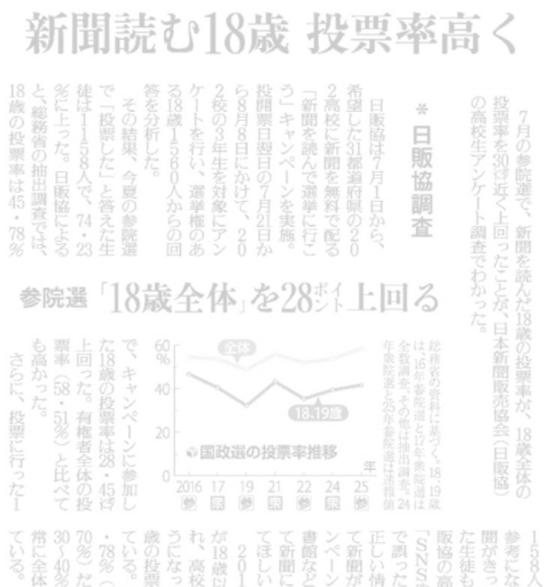読解力を育む 新聞は子どもにも見やすく、わかりやすい。